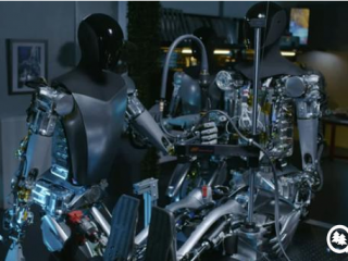 特斯拉人形机器人自己造自己,还能行走